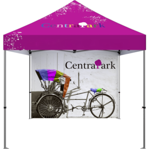 Custom Printed Full Wall for Outdoor Tent front