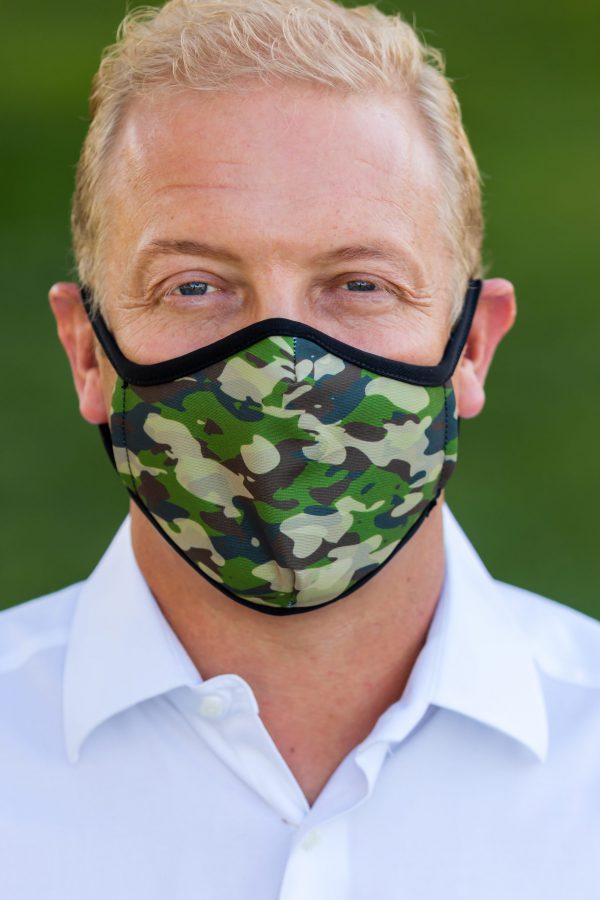Men's Cammo Face Covering front