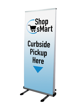 Andromeda Double-Sided Banner Stand right